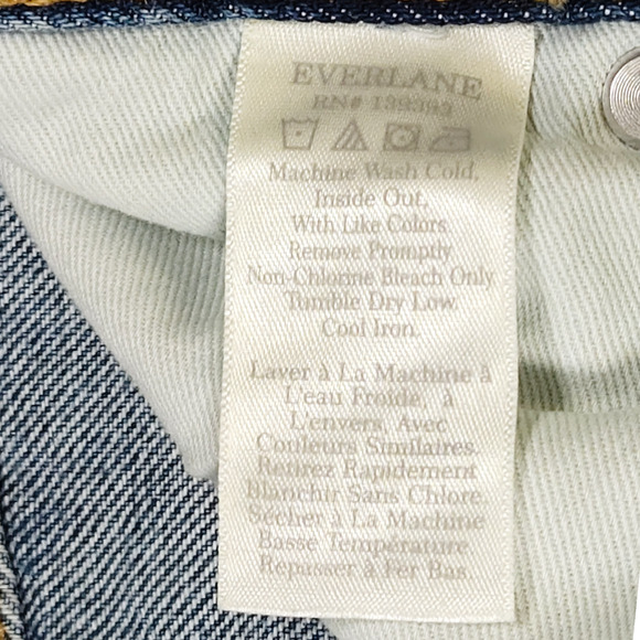 NWOT Everlane The Summer Slouch Button Fly Crop Jeans Sz. 27x25 Tularosa Blue - Picture 10 of 14
